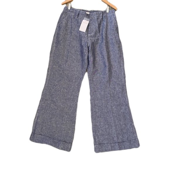 Soft Surroundings Pants - Soft Surroundings Linen Wide Leg Pants Women's Size L